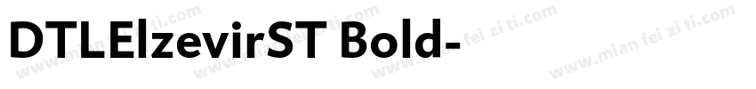 DTLElzevirST Bold字体转换